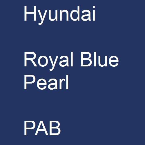 Hyundai, Royal Blue Pearl, PAB.